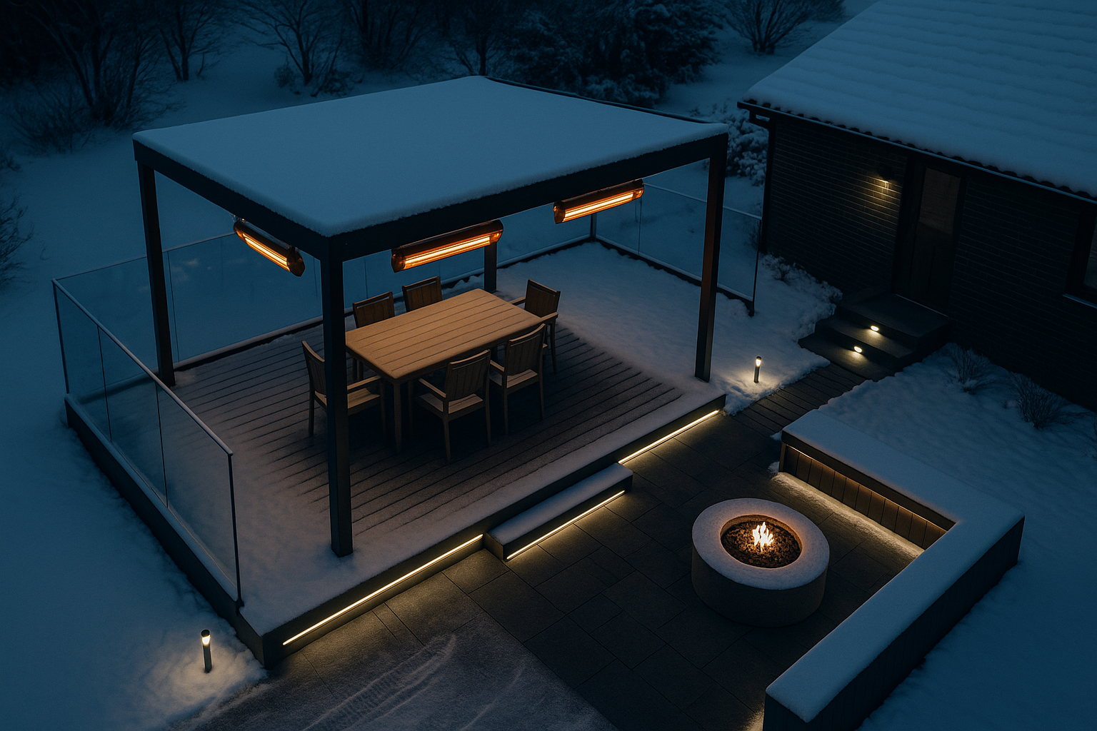 Verlichtingsoplossingen voor winterterras