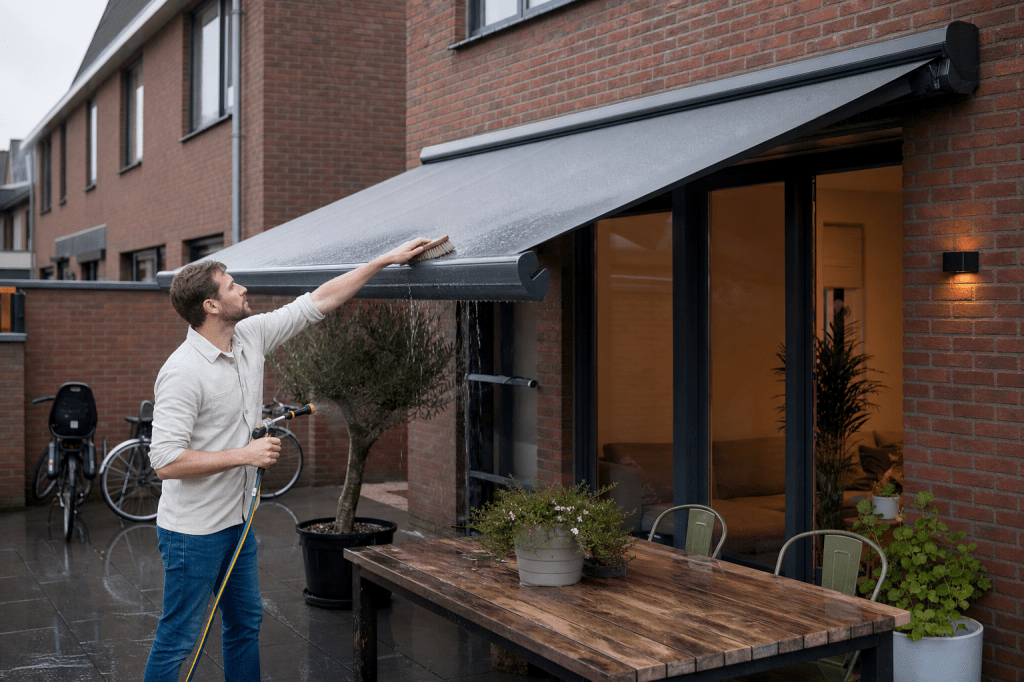 Welke zonwering is het meest onderhoudsvriendelijk in Eindhoven en hoe verleng je de levensduur (reiniging, doekkwaliteit en weersbestendigheid)?